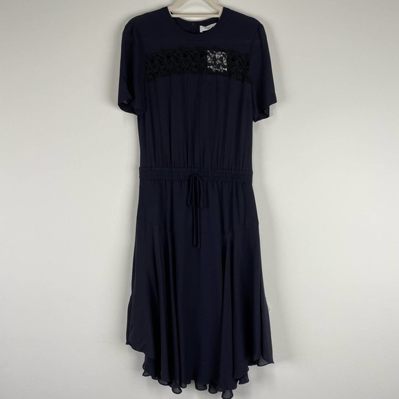 NWT A.L.C. Ardell lace panel midi dress Size 6 - Picture 6 of 16